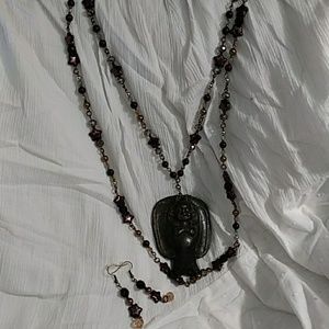 "NEW" Old Jade Stone GODDESS SET